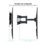 TooQ Soporte de Pared Giratorio e Inclinable para Pantallas 32-70 pulgadas LP7846TN-B